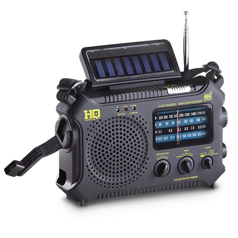 HQ ISSUE Multi-Band Dynamo / Solar Powered Weather Radio | Weather radio, Emergency radio, Solar ...