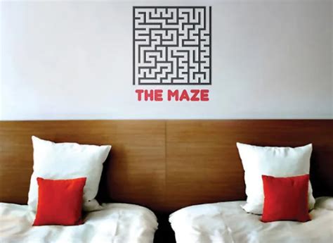 The Maze Wall Art Sticker Stickers Vinyl Decor Decal DIY Wall Sticker ...