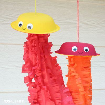 Paper Bowl Jellyfish Craft - Non-Toy Gifts