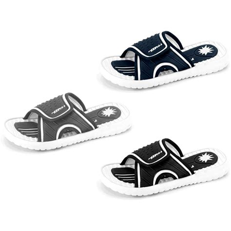 Frisky - Teen Boy's Velcro Slide Sandals Summer Shoes (Black, Numeric_8) - Walmart.com - Walmart.com