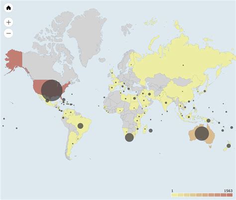 Where you're most likely to experience a shark attack: map