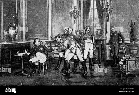 Napoleon abdication 1814 Black and White Stock Photos & Images - Alamy