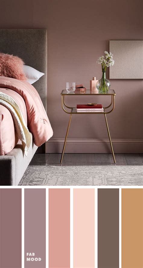 Earth Tone Colors For Bedroom { Mauve + blush + grey & gold accents } | Bedroom color schemes ...