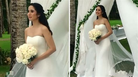 FIRST LOOK: Maxene Magalona is a radiant beach bride in her Vera Wang gown | PEP.ph