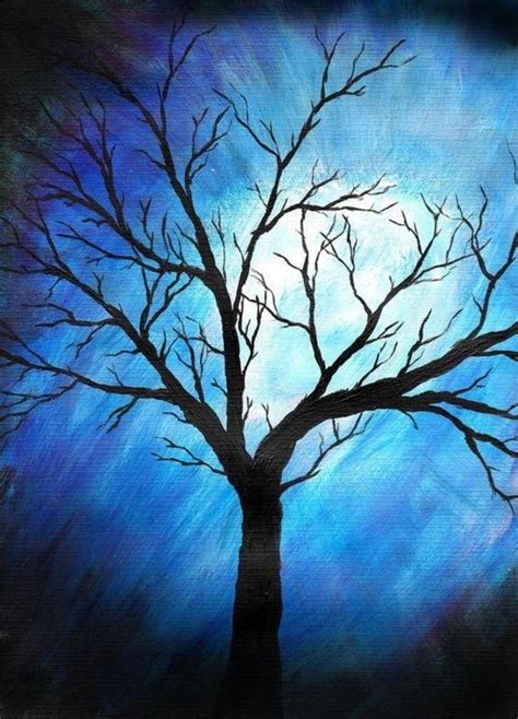 30 Easy Tree Painting Ideas for Beginners, Simple Acrylic Abstract ...