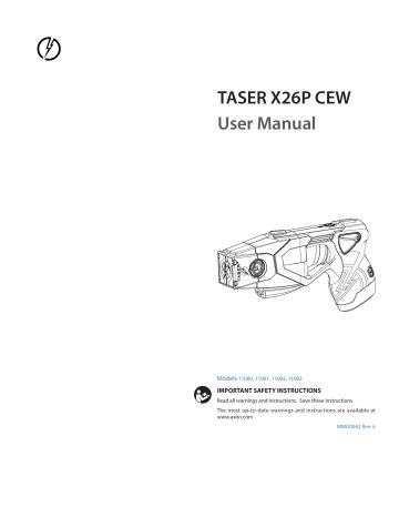 TASER X26P CEW User Manual | Manualzz