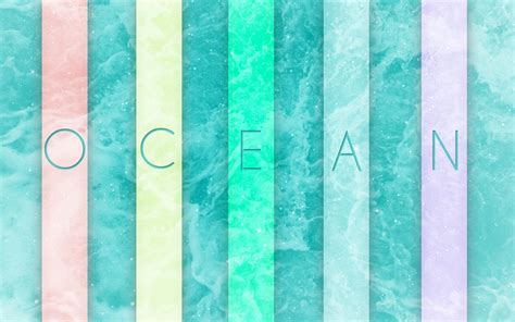 Ocean collage artwork, typography, digital art, colorful, green HD wallpaper | Wallpaper Flare