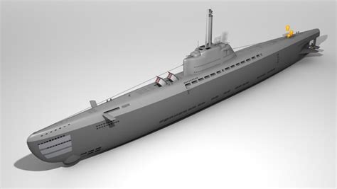 3D модель Type XXI U-boat submarine - TurboSquid 1892878