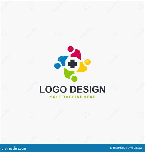 Medical Group Full Color Logo Design - Vector Stock Vector - Illustration of identity, logo ...