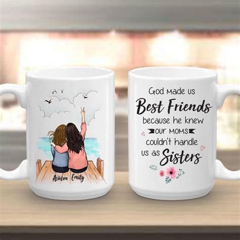 Personalized Coffee Mug For Best Friends - One Size / White Mug 15OZ ...