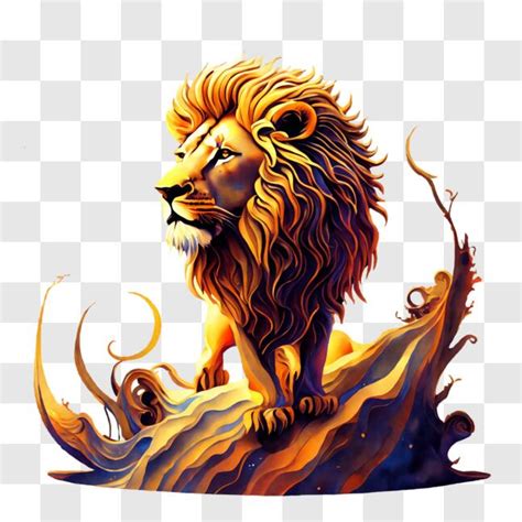 Download Powerful Lion - Symbol of Strength and Mythology PNG Online ...