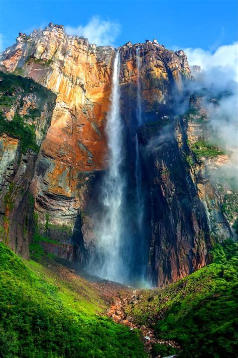 Angel Falls ( Salto Angel ) is worlds highest waterfalls (978 m), Venezuela. | Beautiful ...