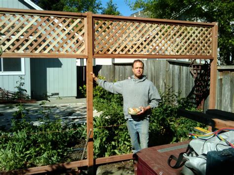 Local FSC Redwood Trellis / Fence — Lush Planet Electric and ...