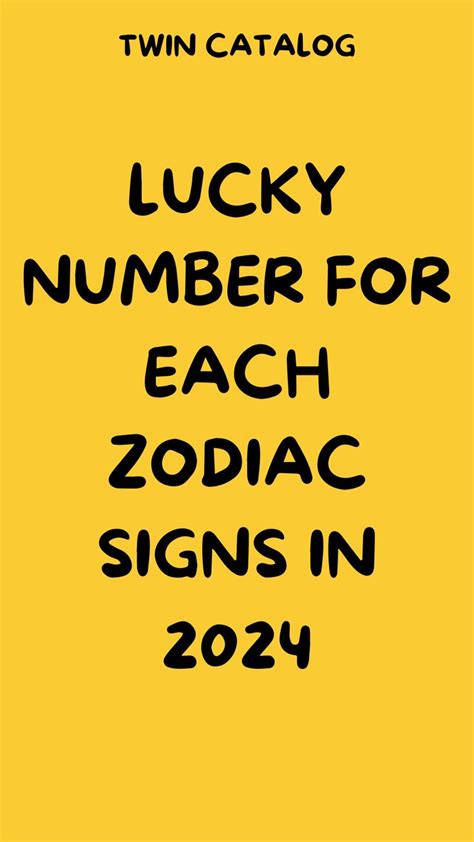 Lucky Number For Each Zodiac Signs In 2024 | Zodiac signs, Virgo lucky ...