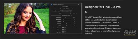 FCPX LUT Vibrance Is Released by Pixel Film Studios