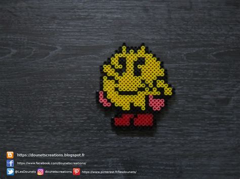 Pacman World Pacman Perles Hama / Pacman World Pacman Perler Beads | Perles hama, Liste des ...