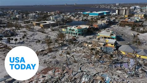 Drone footage captures Hurricane Ian's destruction in Fort Myers Beach | USA TODAY - YouTube