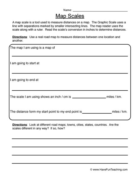 Using A Map Scale Worksheet Elegant Scale Maps Proportions Worksheet In Images