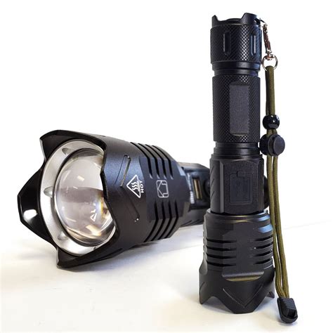 LuxTac High Lumen Flashlight 6000LM High Power USB Rechargeable ...