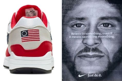 Football man stands up to white supremacist Betsy Ross and tells Nike to cancel their Nazi shoes ...