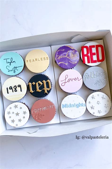 Val Pasteleria on Instagram: "The eras Cupcakes🧁 @taylorswift @taylornation #taylorswift# ...