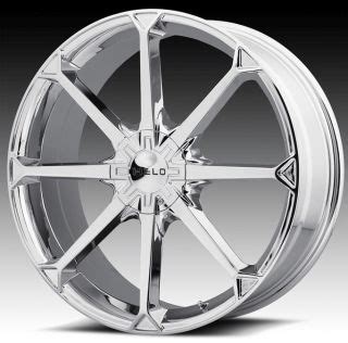 20 Helo 357 Chrome Wheels Rims 3 Blade Brutus 5x110 New Saturn Saab