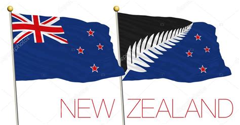 New zealand silver fern flag project 2016 — Stock Vector © frizio ...