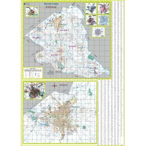 Florence County, SC Wall Map - The Map Shop