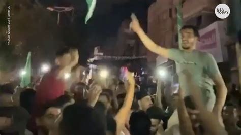 Gaza cease-fire: Gaza residents took to the streets to celebrate