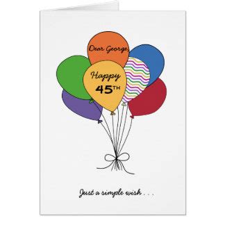 Happy 45th Birthday Cards - Greeting & Photo Cards | Zazzle