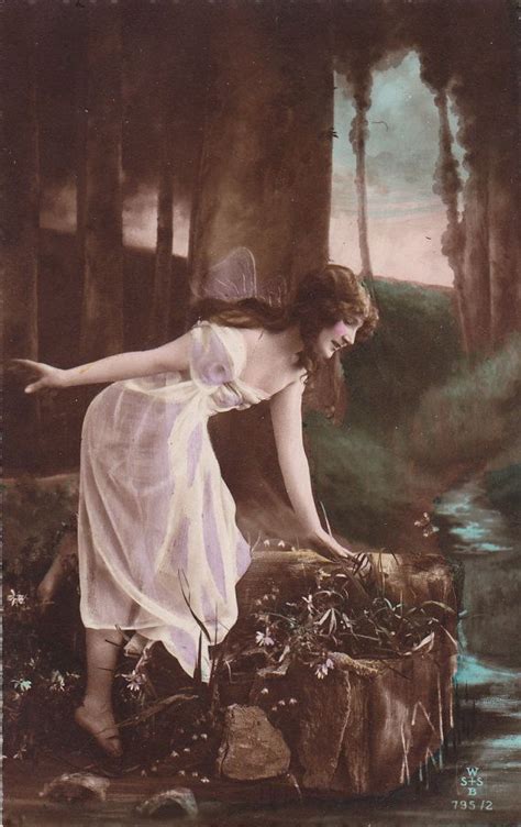 Beautiful Edwardian Lady as Wood Fairy Nymph..circa 1906 | Vintage fairies, Vintage photos ...