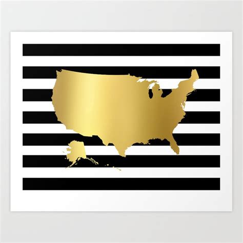 USA MAP DECOR, Usa Map Wall Art,Map Decor,Map Art,Map Print,Gold Poster ...