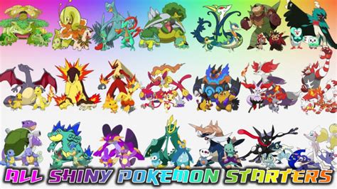 Trade all 21 evolved shiny starter pokemon by Brandontrades | Fiverr