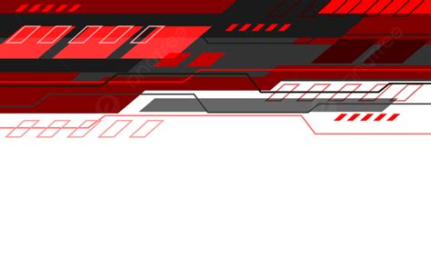 Abstract Red Grey Geometric Cyber Speed Technology On White With Blank ...