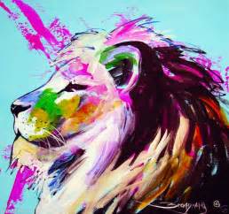 abstract lion painting - Google Search | Colorful abstract art ...