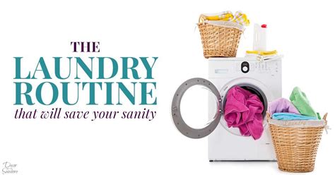 The Laundry Routine that will Save Your Sanity | Laundry schedule, Clean laundry, Laundry