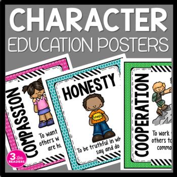 Character Education Posters by 3 Little Readers | TpT