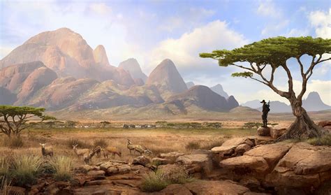 ArtStation - Solomon Kane - Africa 2 Landscape, Guillem H. Pongiluppi | Fantasy art landscapes ...