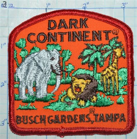 DARK CONTINENT BUSCH Gardens Tampa Florida Africa Theme Seaworld Patch $5.00 - PicClick
