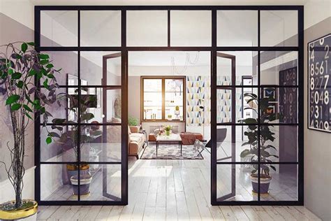 How To Use Glass Partition Walls To Zone Interior Spaces | Glass doors ...