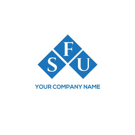 SFU letter logo design on WHITE background. SFU creative initials letter logo concept. SFU ...