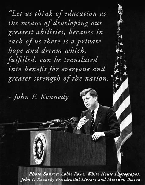 JFK on Education | Pensamientos, Citas, Mensajes