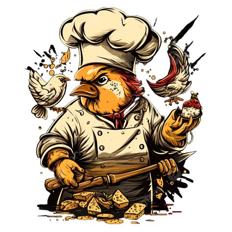 59 Logo Chicken Chef Vector For Dft Print Free Download, Chickenchef, Chicken Chef Dtf, Chicken ...