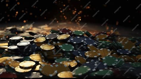 Premium AI Image | Casino chips background