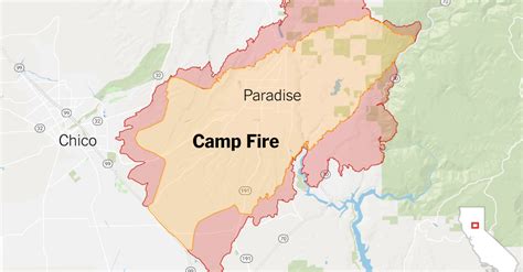 Camp Fire California Map – Map Of The Usa With State Names