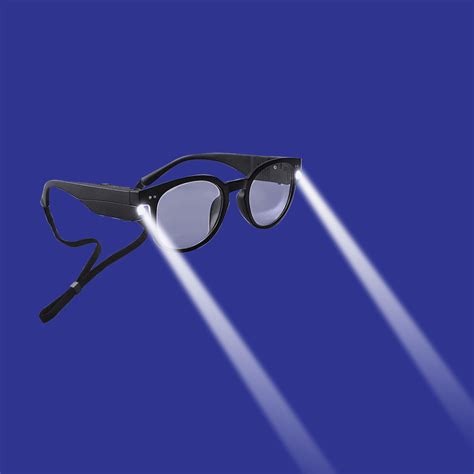 Reading Glasses With Flash Light Built-in ultra bright LED lights With ...