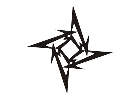 Logo Metallica Ninja Star Vector | Metallica logo, Metallica logo ...