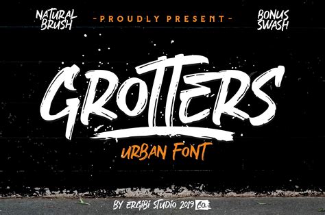 Grotters - Urban Font: A Bold and Modern Typeface for Your Design Projects