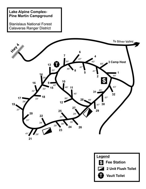 Lake Alpine Campground Map