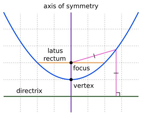 Parabola Parts In Geometry